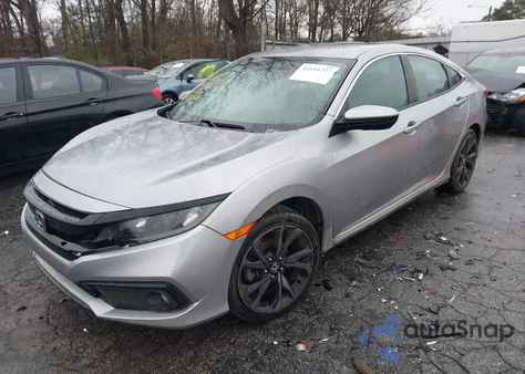 2019 Honda Civic Sport из США, поврежденный, VIN 2HGFC2F81KH515597